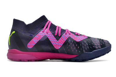 Puma Ultra Ultimate TF Artificial Turf Soccer Shoes - Purple/Pink/Yellow