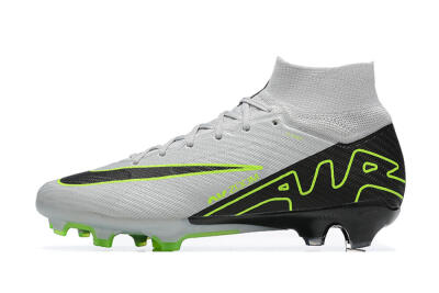Nike Air Zoom Mercurial Superfly 9 Elite FG Firm Ground Soccer Cleats - White/Black/Green