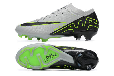 Nike Air Zoom Mercurial Vapor 15 Elite FG Firm Ground Soccer Cleats - White/Black/Green