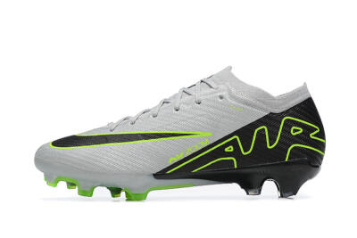 Nike Air Zoom Mercurial Vapor 15 Elite FG Firm Ground Soccer Cleats - White/Black/Green