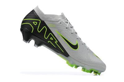 Nike Air Zoom Mercurial Vapor 15 Elite FG Firm Ground Soccer Cleats - White/Black/Green