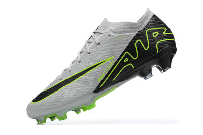 Nike Air Zoom Mercurial Vapor 15 Elite FG Firm Ground Soccer Cleats - White/Black/Green