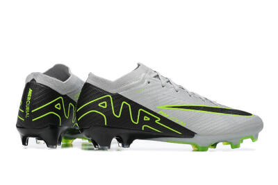 Nike Air Zoom Mercurial Vapor 15 Elite FG Firm Ground Soccer Cleats - White/Black/Green