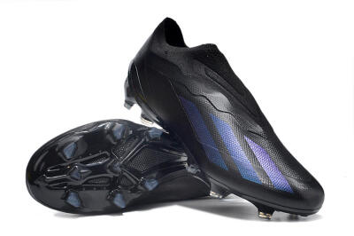 Adidas X Crazyfast.1 FG Firm Ground Soccer Cleats - Black/Blue