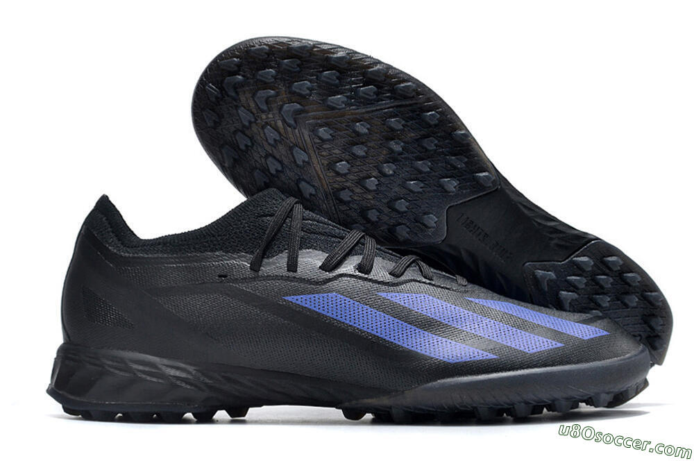 Adidas X Crazyfast.1 TF Artificial Turf Soccer Shoes - Black/Blue 1