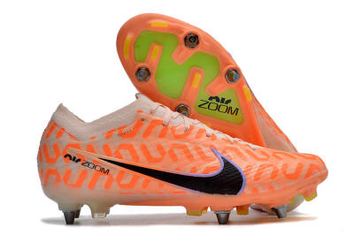 Nike Air Zoom Mercurial Vapor XV Elite SG Soft Ground Soccer Cleats - Orange/Black/Purple