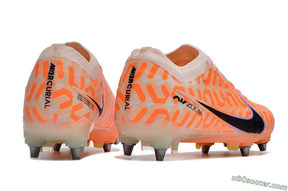 Nike Air Zoom Mercurial Vapor XV Elite SG Soft Ground Soccer Cleats - Orange/Black/Purple 4