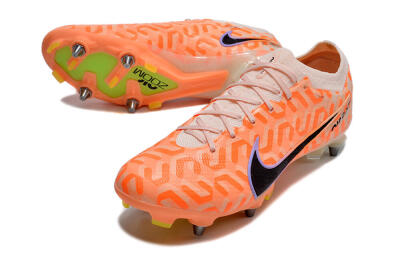 Nike Air Zoom Mercurial Vapor XV Elite SG Soft Ground Soccer Cleats - Orange/Black/Purple