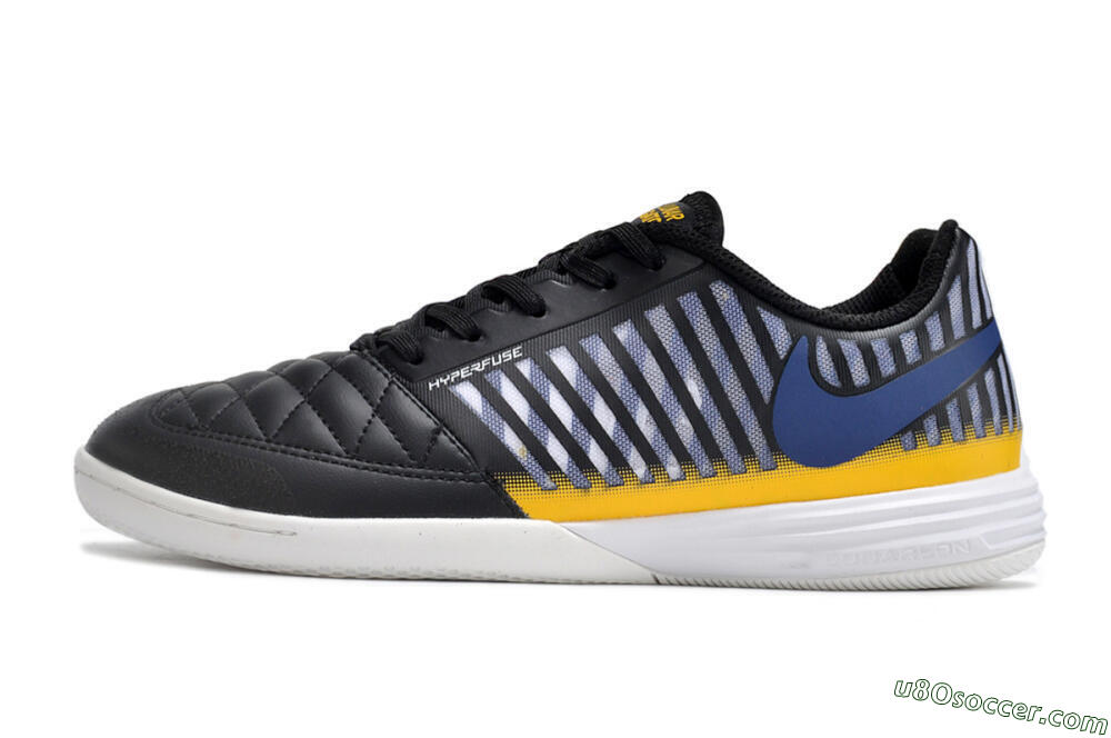 Nike Lunar Gato 2 IC Indoor & Futsal Soccer Shoes - Black/White/Yellow 2