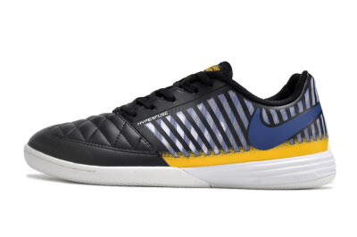 Nike Lunar Gato 2 IC Indoor & Futsal Soccer Shoes - Black/White/Yellow