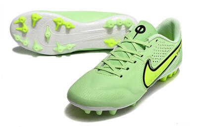 Nike Tiempo Legend 9 Academy AG Artificial Grass Soccer Cleats - Green/Black/Yellow