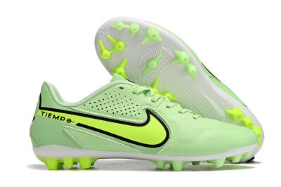 Nike Tiempo Legend 9 Academy AG Artificial Grass Soccer Cleats - Green/Black/Yellow