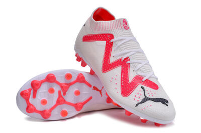 Puma Future Ultimate MG Multi Ground Soccer Cleats - White/Red/Black