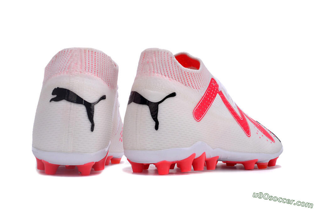 Puma Future Ultimate MG Multi Ground Soccer Cleats - White/Red/Black 6