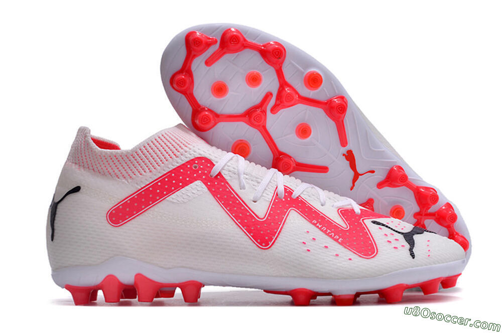 Puma Future Ultimate MG Multi Ground Soccer Cleats - White/Red/Black 1