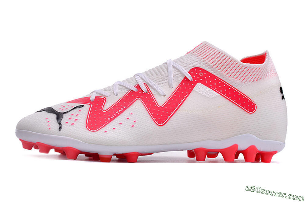 Puma Future Ultimate MG Multi Ground Soccer Cleats - White/Red/Black 2