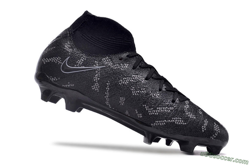 Nike Phantom Luna Elite FG Firm Ground Soccer Cleats - Black/Grey 4
