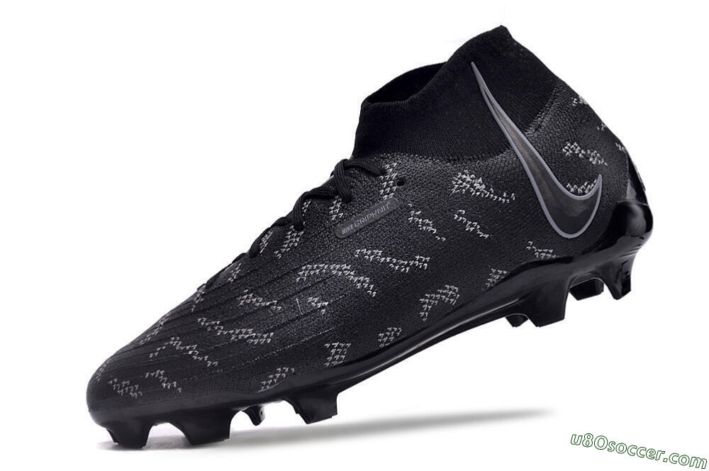 Nike Phantom Luna Elite FG Firm Ground Soccer Cleats - Black/Grey 5