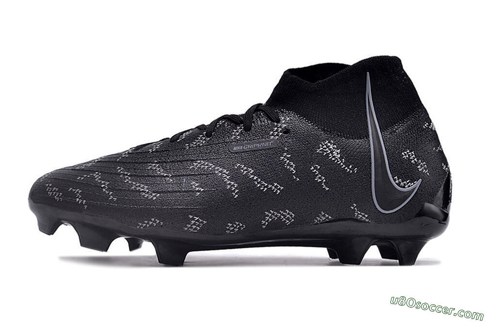 Nike Phantom Luna Elite FG Firm Ground Soccer Cleats - Black/Grey 2
