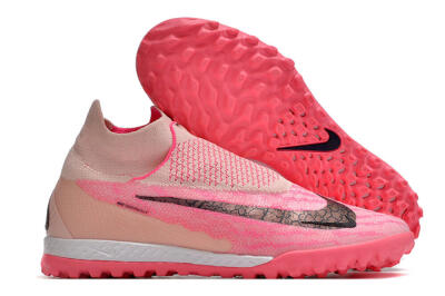 Nike Phantom GX Elite DF Link TF Artificial Turf Soccer Shoes - Pink/Black/White