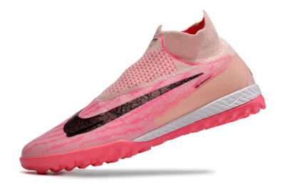 Nike Phantom GX Elite DF Link TF Artificial Turf Soccer Shoes - Pink/Black/White