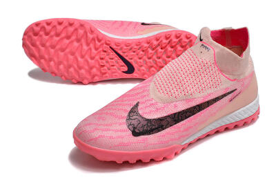 Nike Phantom GX Elite DF Link TF Artificial Turf Soccer Shoes - Pink/Black/White