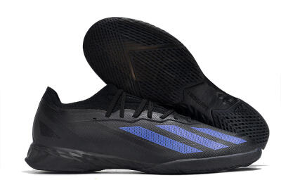 Adidas X Crazyfast.1 IC Indoor & Futsal Soccer Shoes - Black/Blue