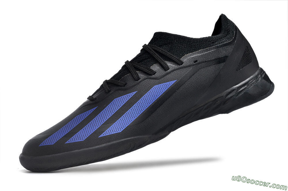 Adidas X Crazyfast.1 IC Indoor & Futsal Soccer Shoes - Black/Blue 5