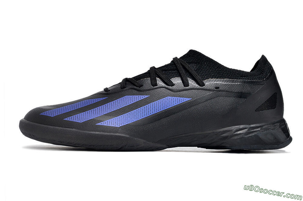 Adidas X Crazyfast.1 IC Indoor & Futsal Soccer Shoes - Black/Blue 2