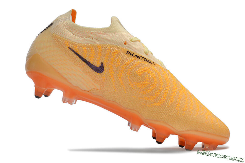 Nike Phantom GX Elite Link Pro SG Soft Ground Soccer Cleats - Orange/Pink/Black 6