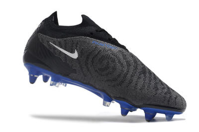 Nike Phantom GX Elite Link Pro SG Soft Ground Soccer Cleats - Black/Grey/Blue