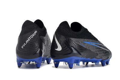 Nike Phantom GX Elite Link Pro SG Soft Ground Soccer Cleats - Black/Grey/Blue