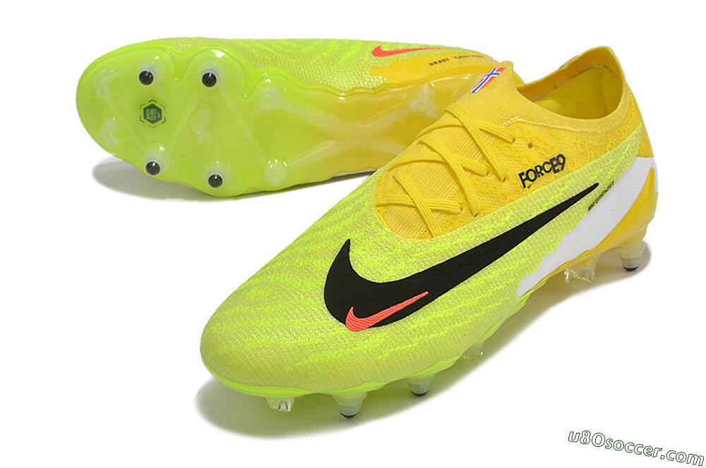 Nike Phantom GX Elite Link Pro SG Soft Ground Soccer Cleats - Yellow/Green/Black/White 3