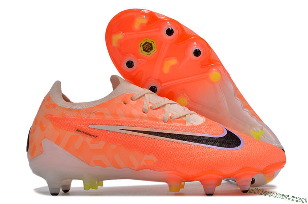 Nike Phantom GX Elite Link Pro SG Soft Ground Soccer Cleats - Pink/Black/Purple 1