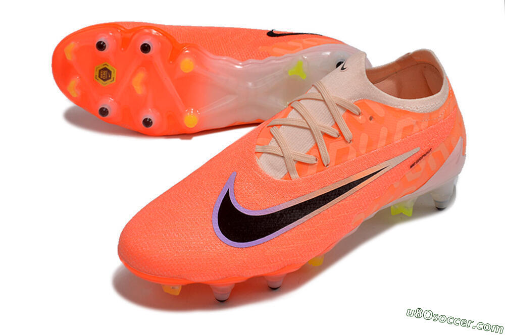 Nike Phantom GX Elite Link Pro SG Soft Ground Soccer Cleats - Pink/Black/Purple 3