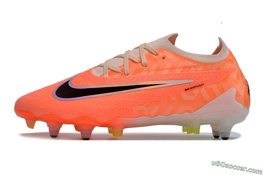 Nike Phantom GX Elite Link Pro SG Soft Ground Soccer Cleats - Pink/Black/Purple 2
