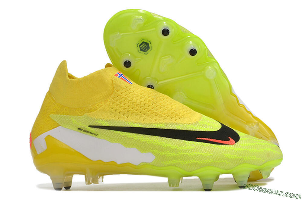 Nike Phantom GX Elite DF Link Pro SG Soft Ground Soccer Cleats - Yellow/Green/Black/White 1