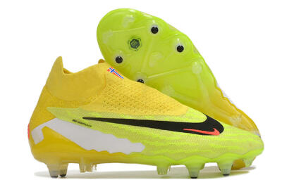 Nike Phantom GX Elite DF Link Pro SG Soft Ground Soccer Cleats - Yellow/Green/Black/White