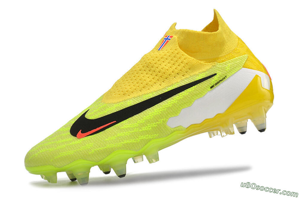 Nike Phantom GX Elite DF Link Pro SG Soft Ground Soccer Cleats - Yellow/Green/Black/White 5