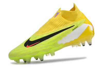 Nike Phantom GX Elite DF Link Pro SG Soft Ground Soccer Cleats - Yellow/Green/Black/White