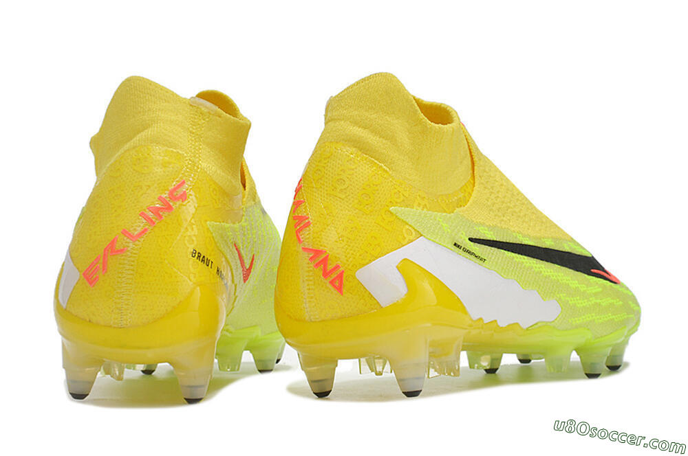 Nike Phantom GX Elite DF Link Pro SG Soft Ground Soccer Cleats - Yellow/Green/Black/White 6