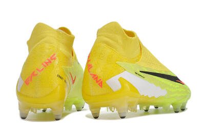 Nike Phantom GX Elite DF Link Pro SG Soft Ground Soccer Cleats - Yellow/Green/Black/White
