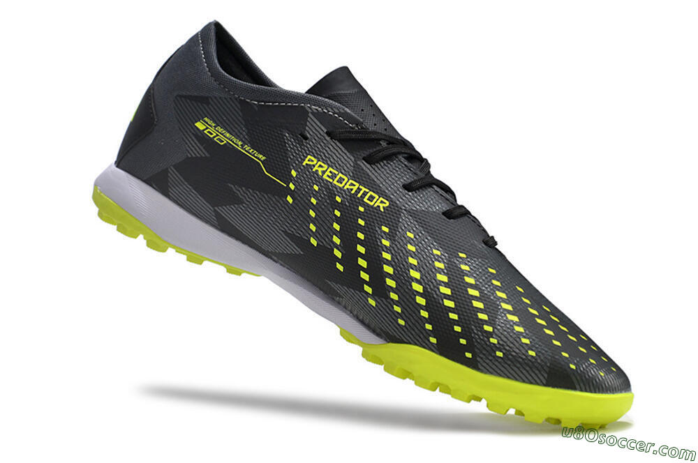 Adidas Predator Accuracy.3 TF Artificial Turf Soccer Shoes - Black/Green/White 4