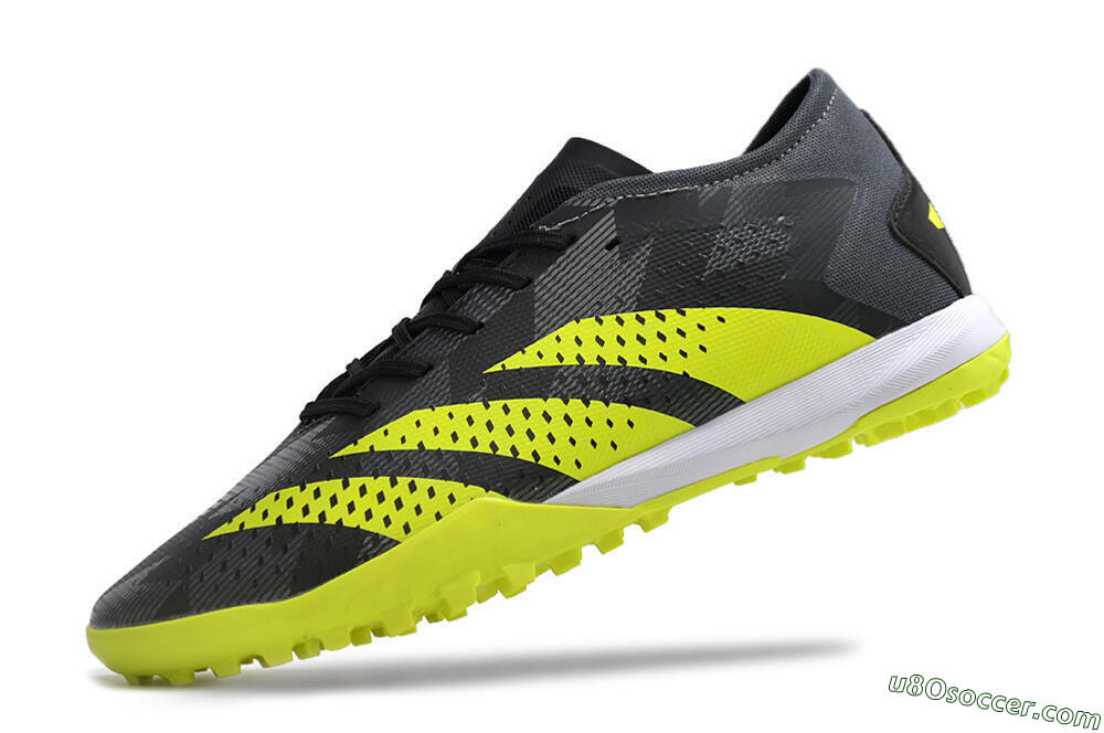 Adidas Predator Accuracy.3 TF Artificial Turf Soccer Shoes - Black/Green/White 5