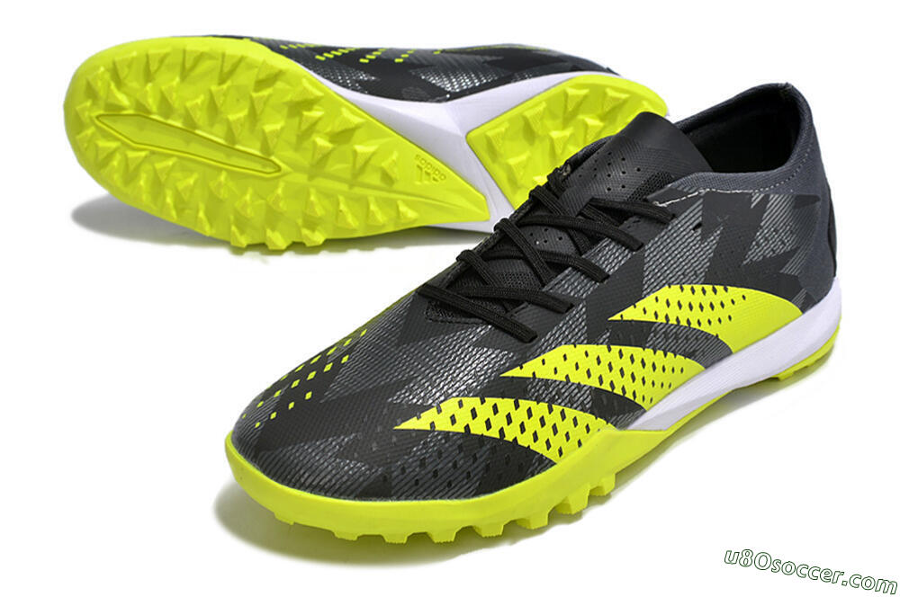 Adidas Predator Accuracy.3 TF Artificial Turf Soccer Shoes - Black/Green/White 3
