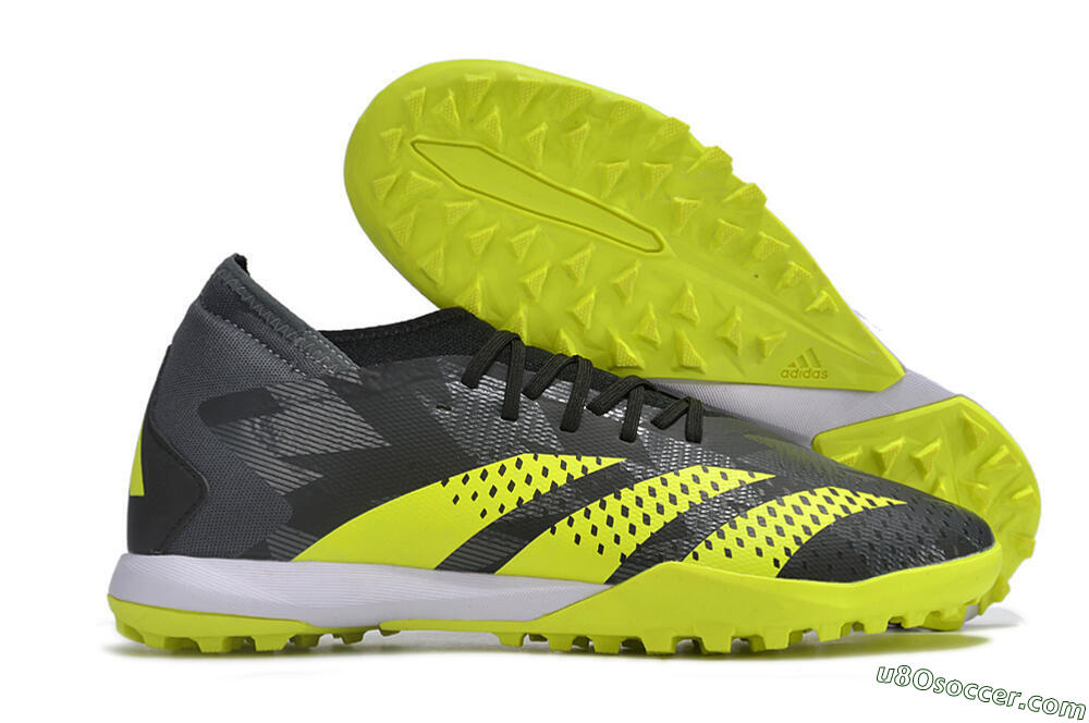 Adidas Predator Accuracy.3 TF Artificial Turf Soccer Shoes - Black/Green/White 1