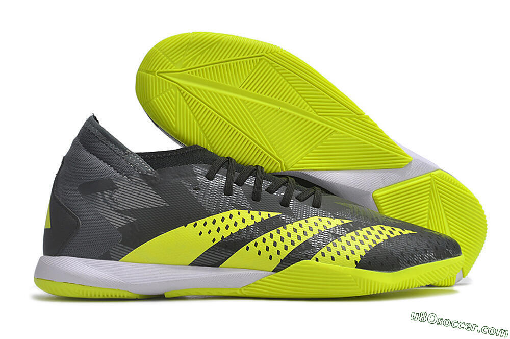 Adidas Predator Accuracy.3 IC Indoor & Futsal Soccer Shoes - Black/Green/White 1