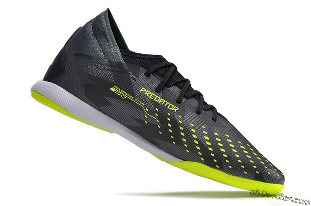 Adidas Predator Accuracy.3 IC Indoor & Futsal Soccer Shoes - Black/Green/White 5
