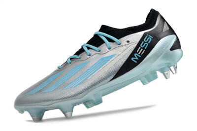 Adidas X Speedportal.1 SG Soft Ground Soccer Cleats - Silver/Black/Blue