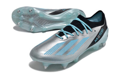 Adidas X Speedportal.1 SG Soft Ground Soccer Cleats - Silver/Black/Blue